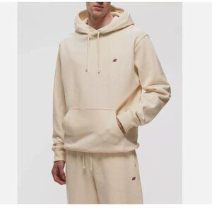 New Balance Unisex MADE in USA Core Hoodie MT21540MCU MACADAMIA NUT Color New